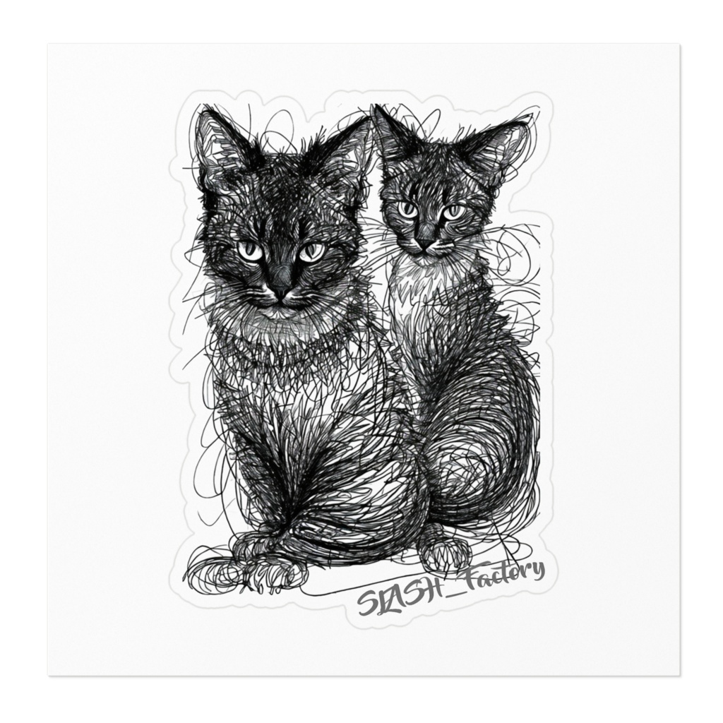 one-stroke sketch#001_ステッカー