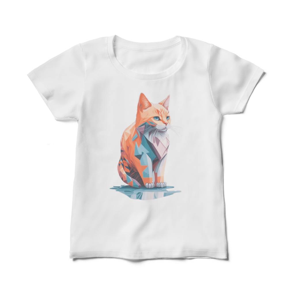 polygon cat_レディースＴシャツ