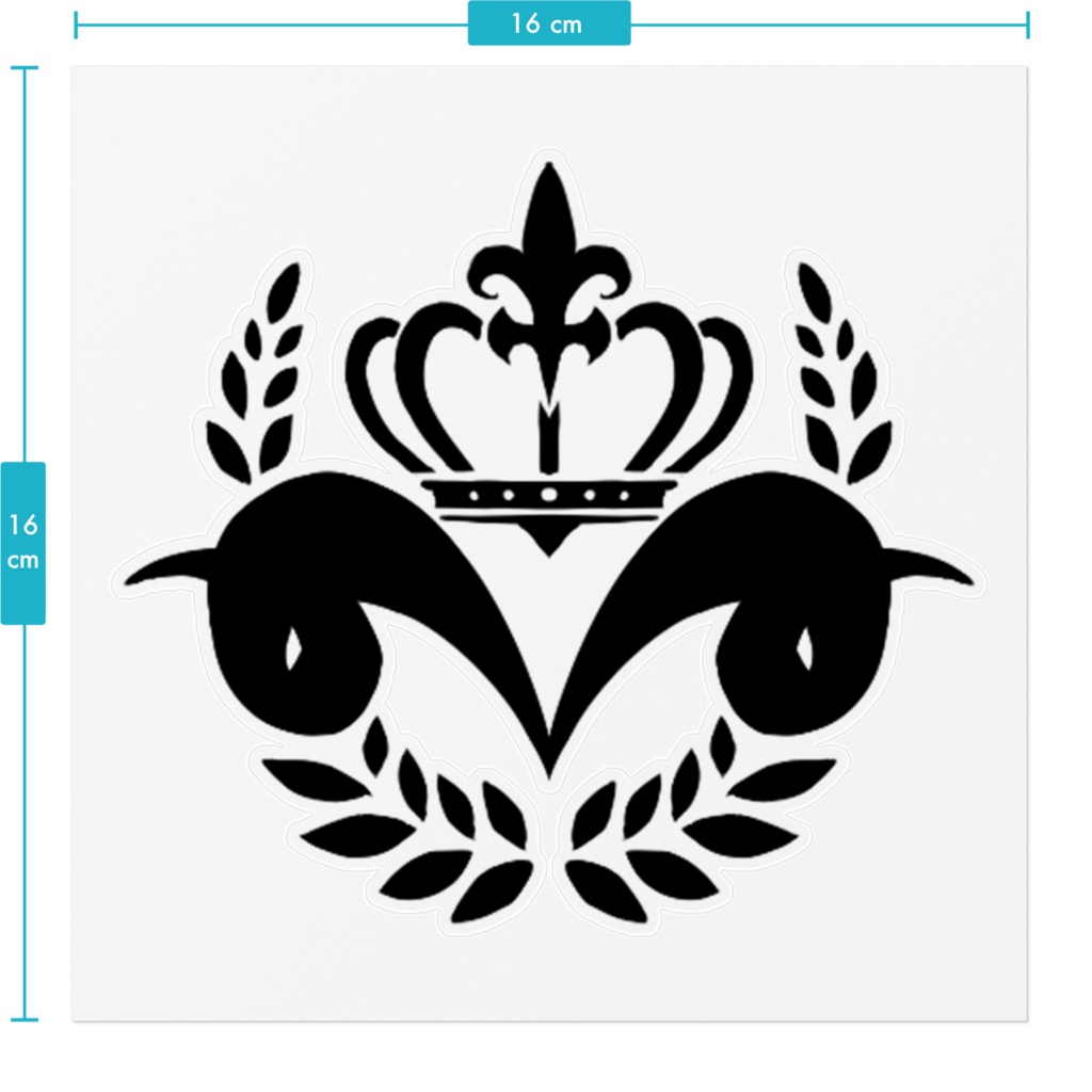 【紅羊レド】ステッカー(クリア)