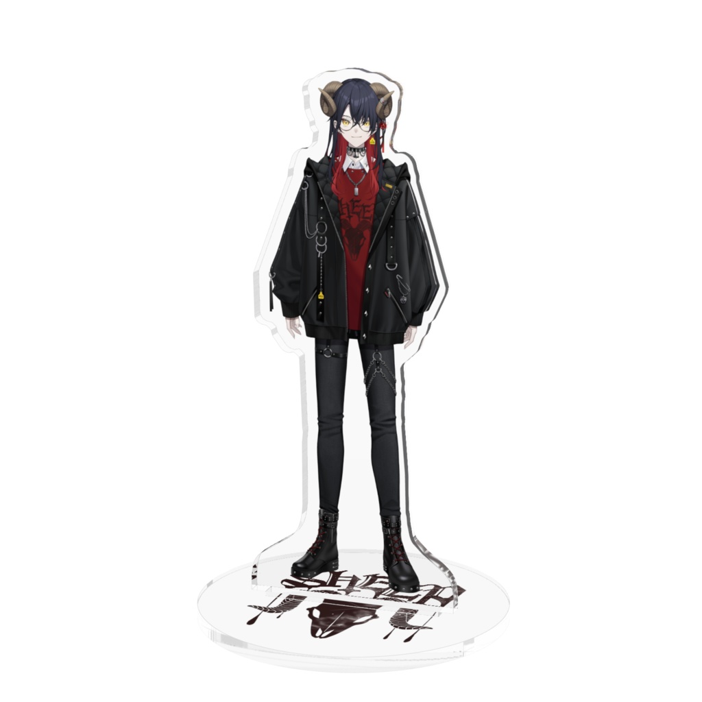 【1周年記念】紅羊レドの新衣装アクリルフィギュア 100×100(mm)