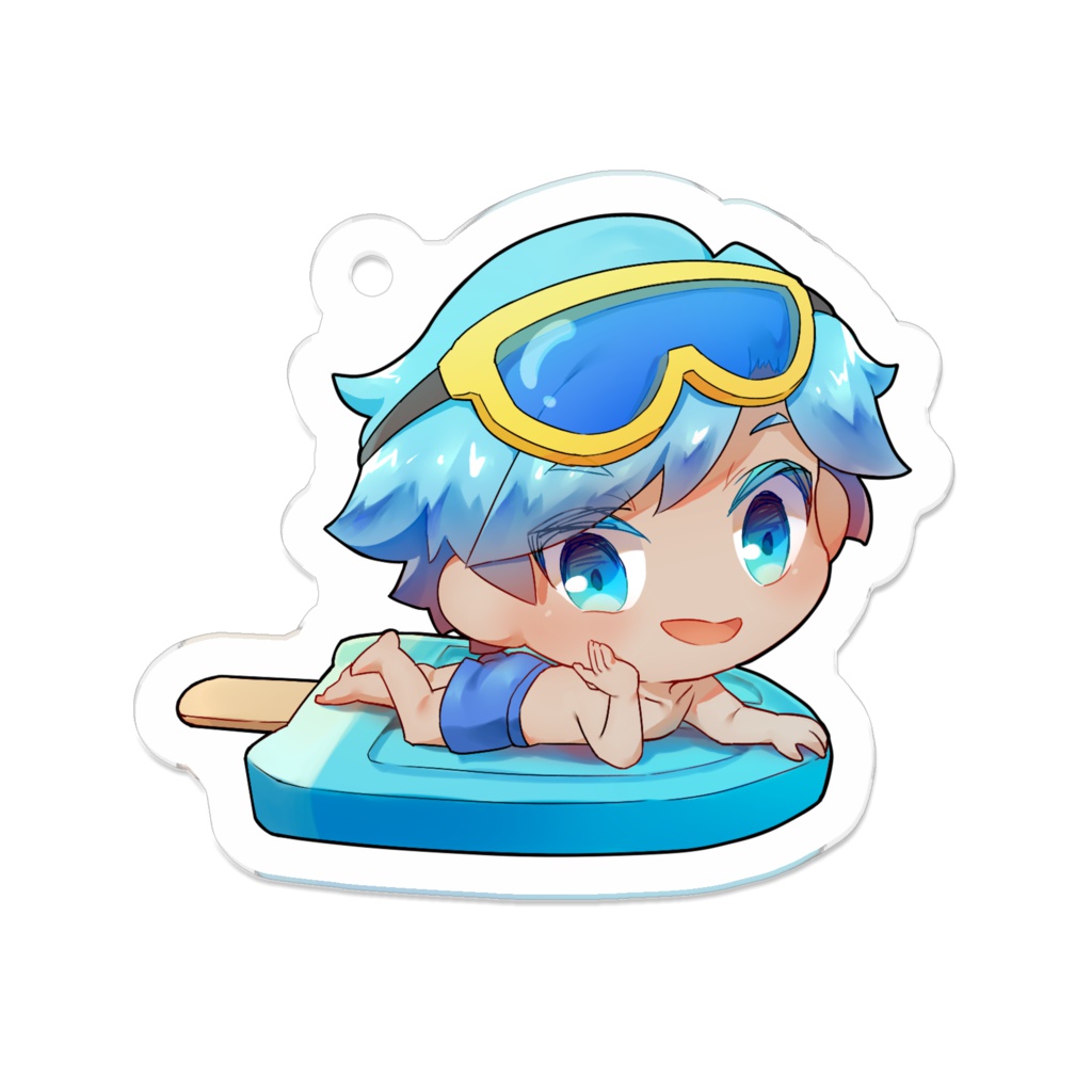 青いクッキーアクキー