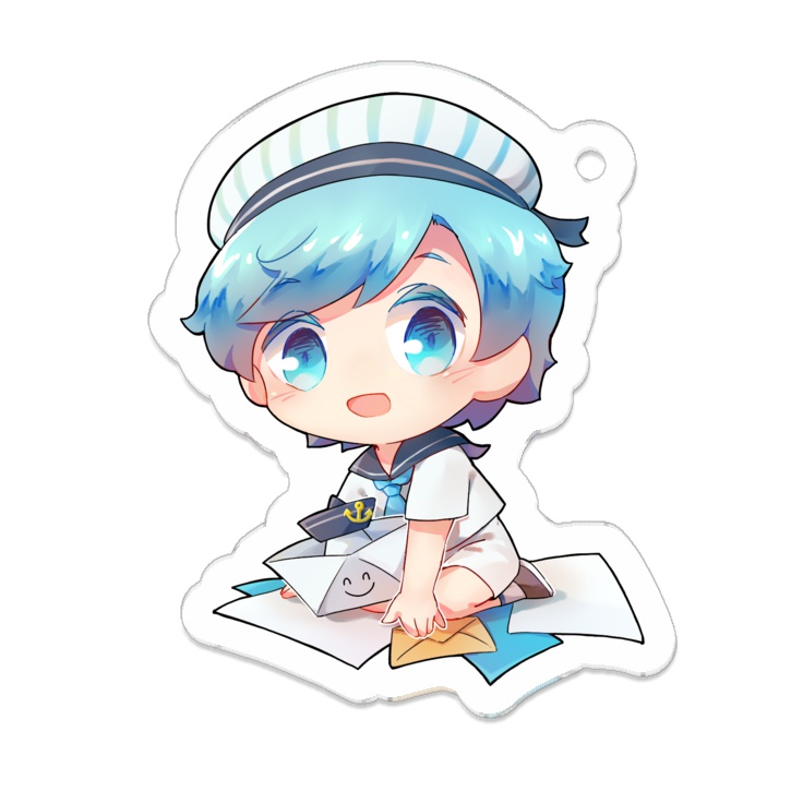 青いクッキーアクキー