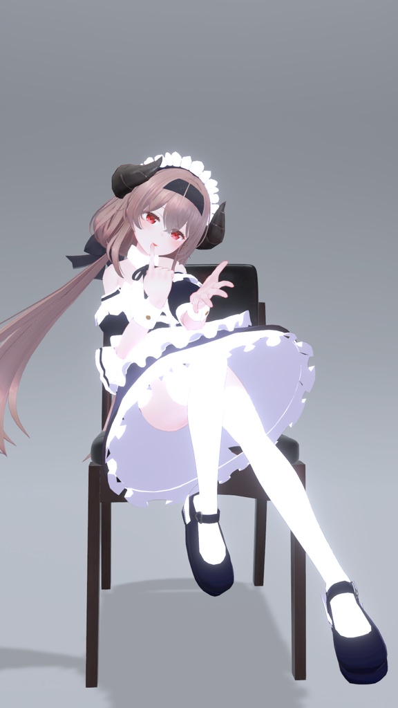 【レグニア向け衣装】かぼちゃチェストのメイド服