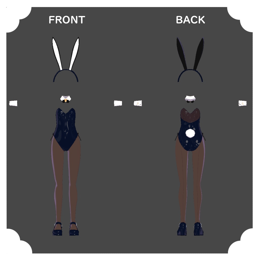 【レグニア向け衣装】シンプルなバニー服 +サナティア対応