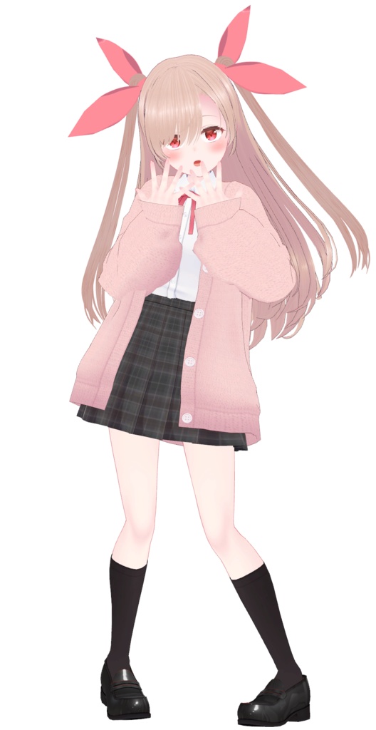 【レグニア用装飾】ツインテール+たれエルフ耳風装飾