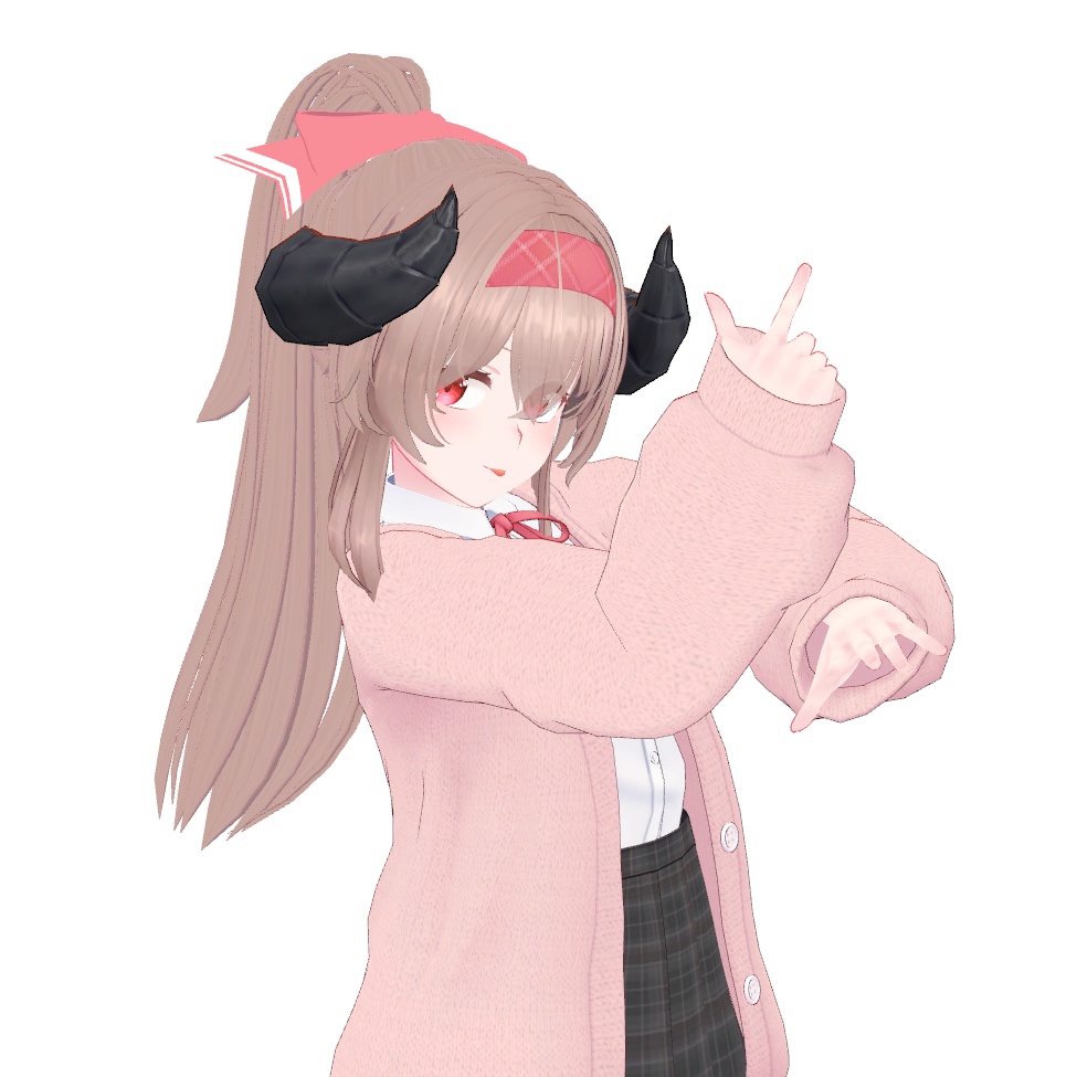 【レグニア用髪型】シンプルなポニーテール