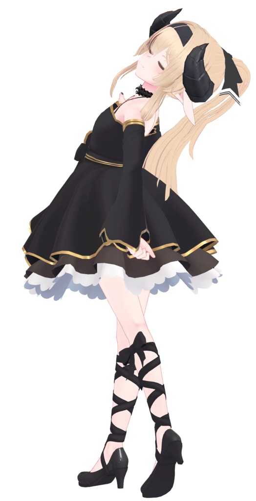 【レグニア用髪型】シンプルなポニーテール