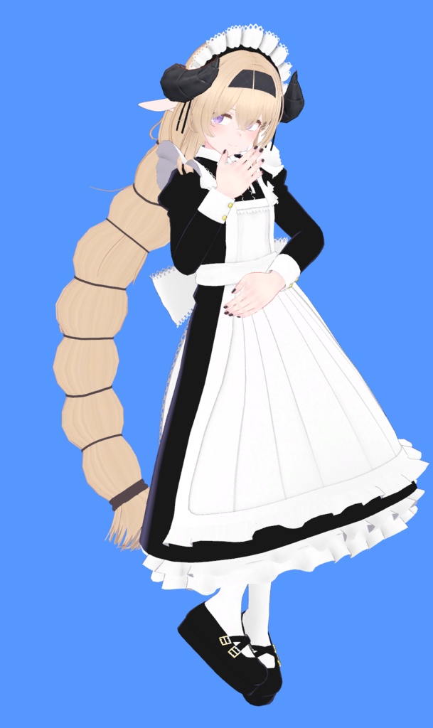 【レグニア用髪型】無造作まとめロングヘア