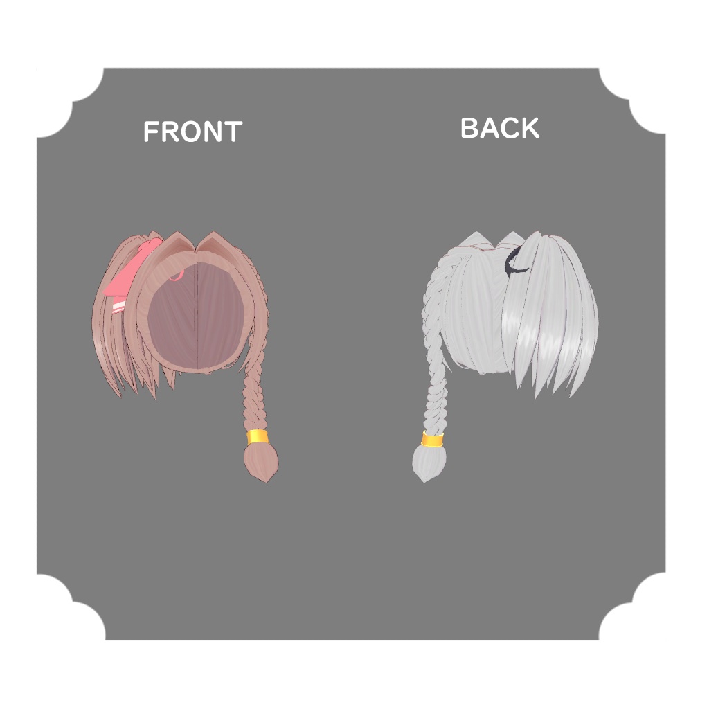 【レグニア用髪型】シンプルなインテークヘア+α