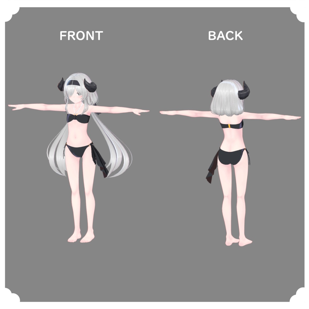 【レグニア向け衣装】+サナティア対応 チューブトップ的な水着