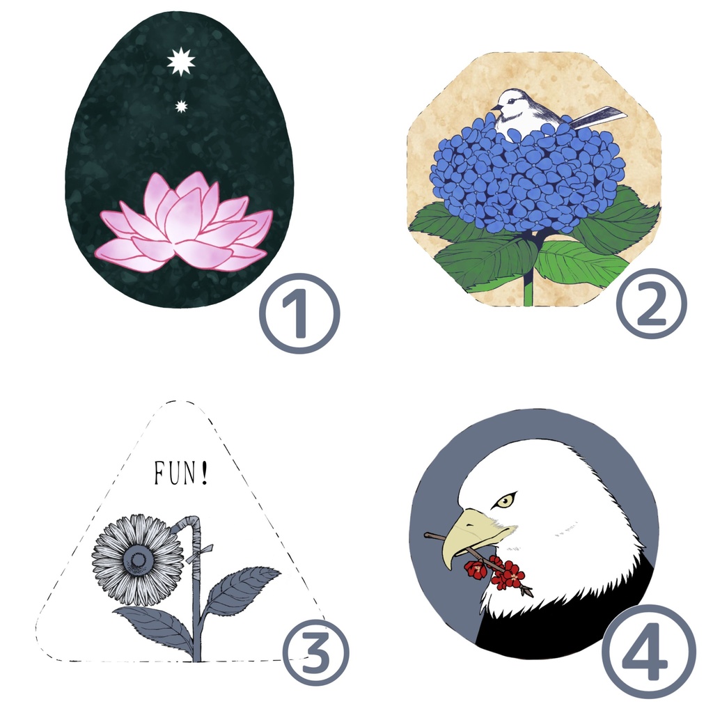 花缶バッジ