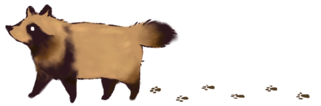 山マステ(ねことたぬき)