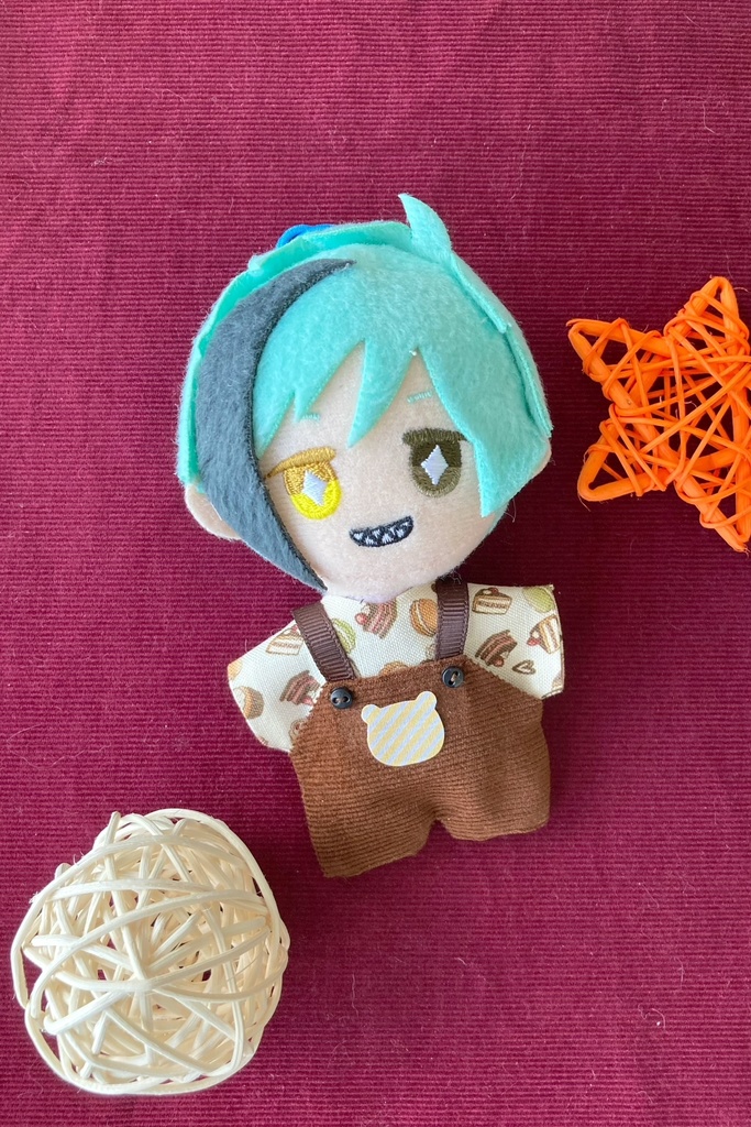 バレンタイン シャツ+オーバーオールセット