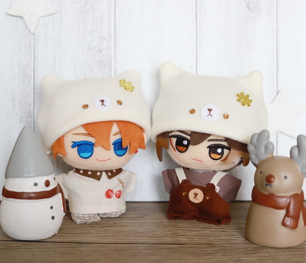 しろくま帽子 ゆき/12-15cm用