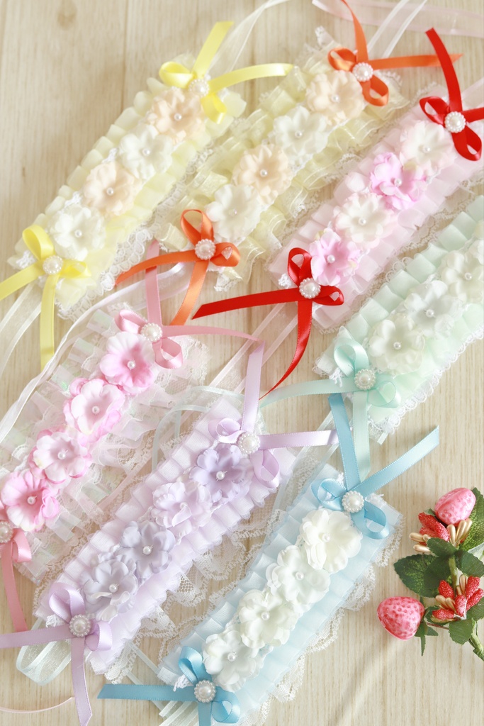 お花のヘッドドレス