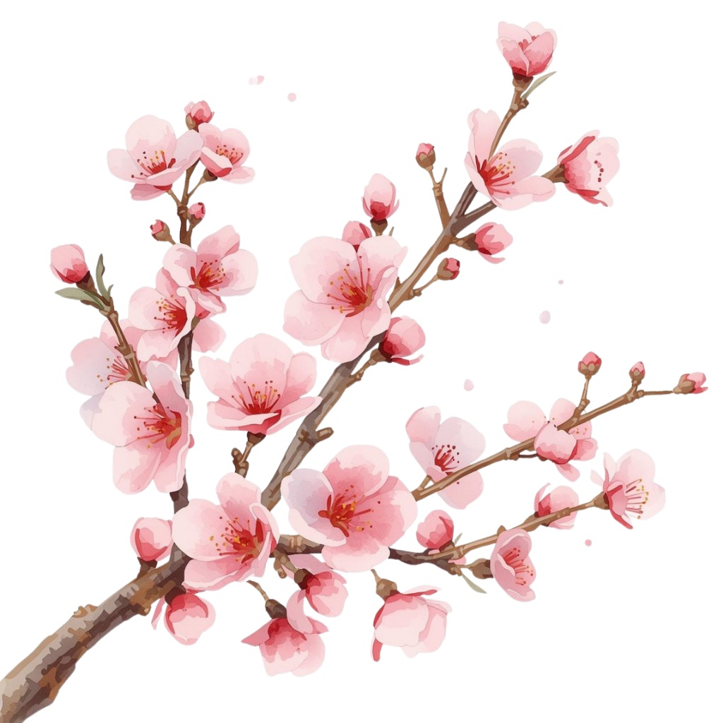 春の水彩クリップアートセット|やさしく可愛い春素材|背景透過PNG