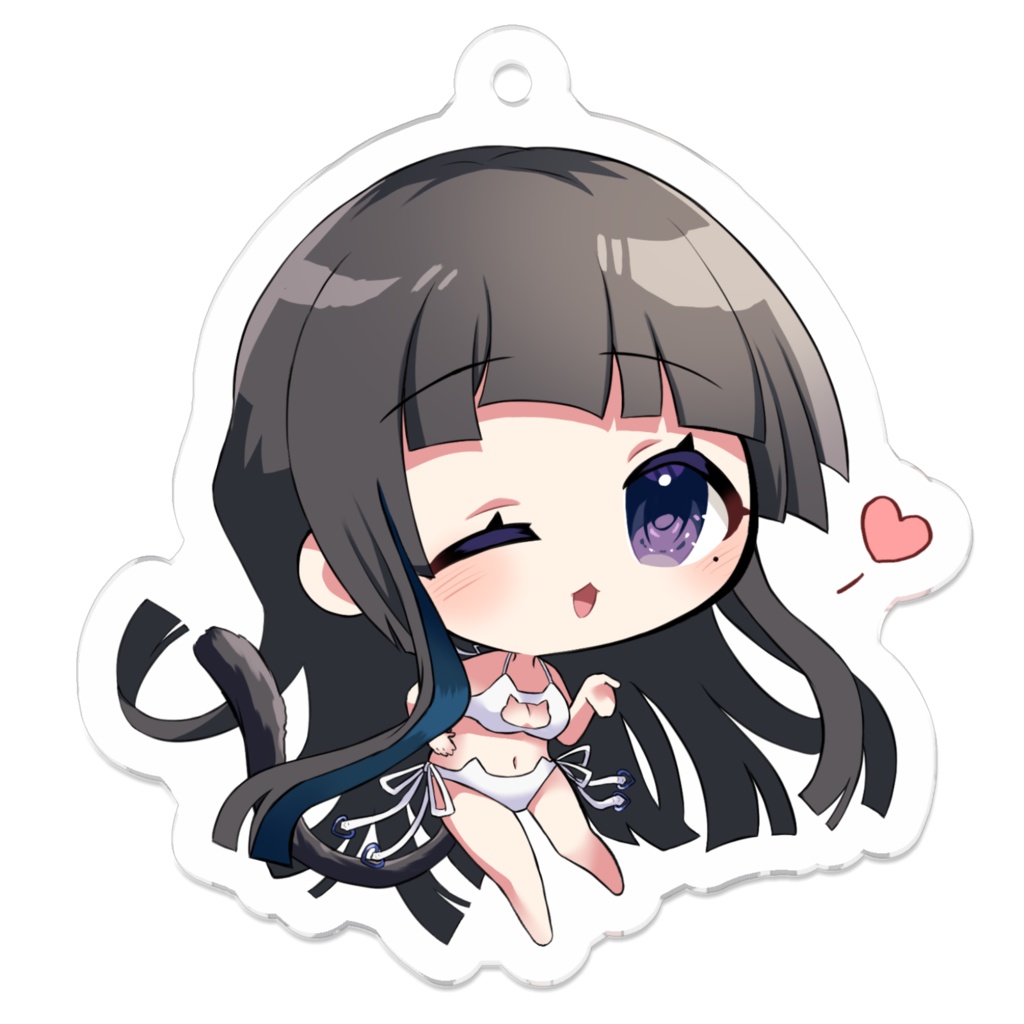甘守ひいろ水着白SDアクキー