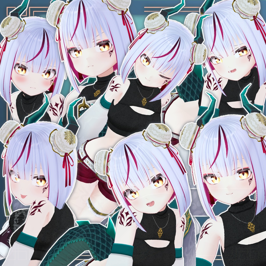 オリジナル3Dモデル「翠鈴」