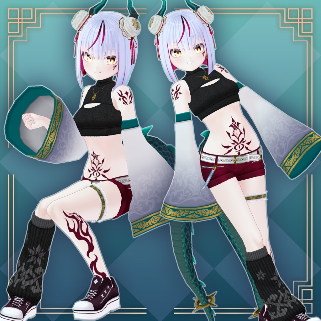 オリジナル3Dモデル「翠鈴」