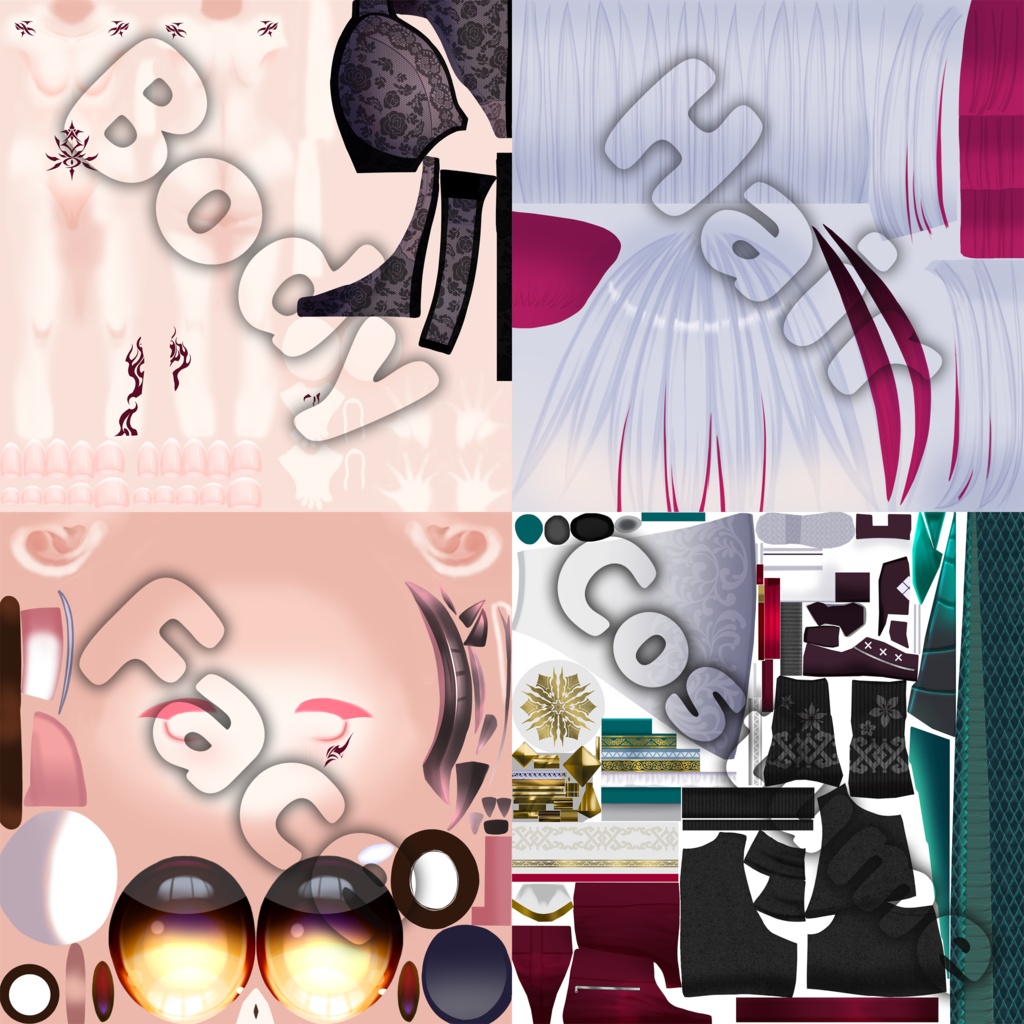 オリジナル3Dモデル「翠鈴」