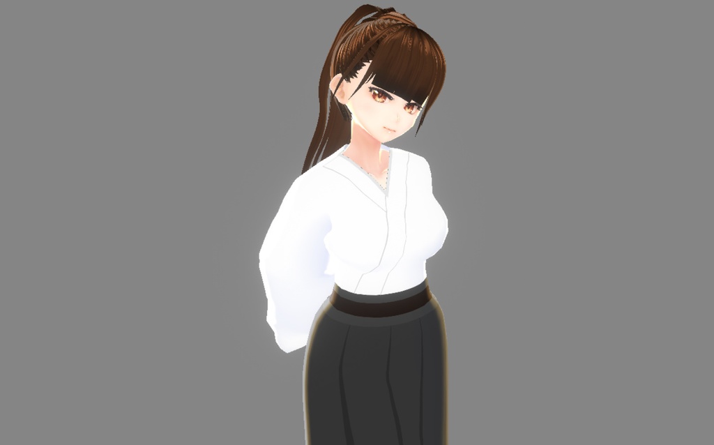 【VRoid】White Samurai Outfit/白い侍の服（VRoid用衣装）