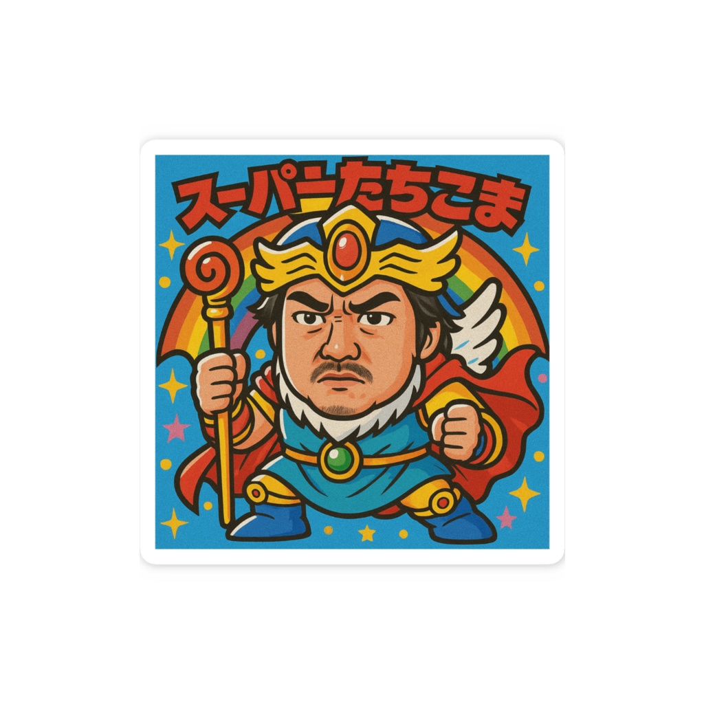 スーパーたちこま・ステッカー(サイズ2種)