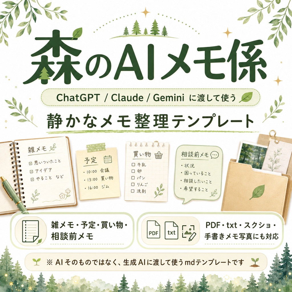 森のAIメモ係