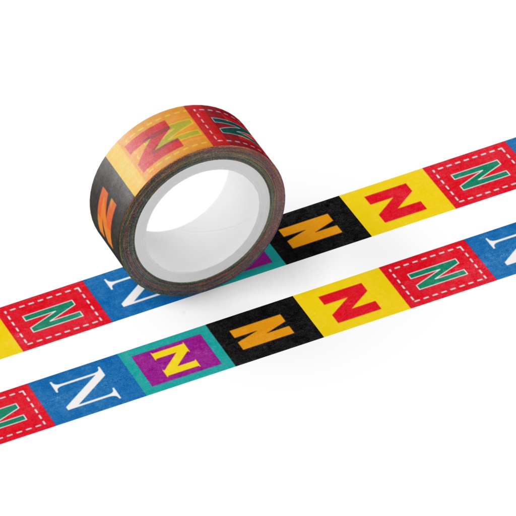 Alphabet Masking Tape - N