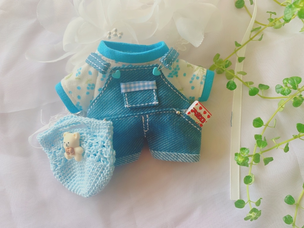 【16センチぬいサイズ】ブルーのミモザセット