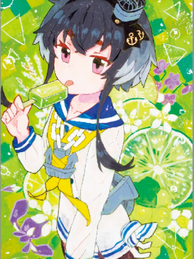 『十六駆あいす　時津風』原画