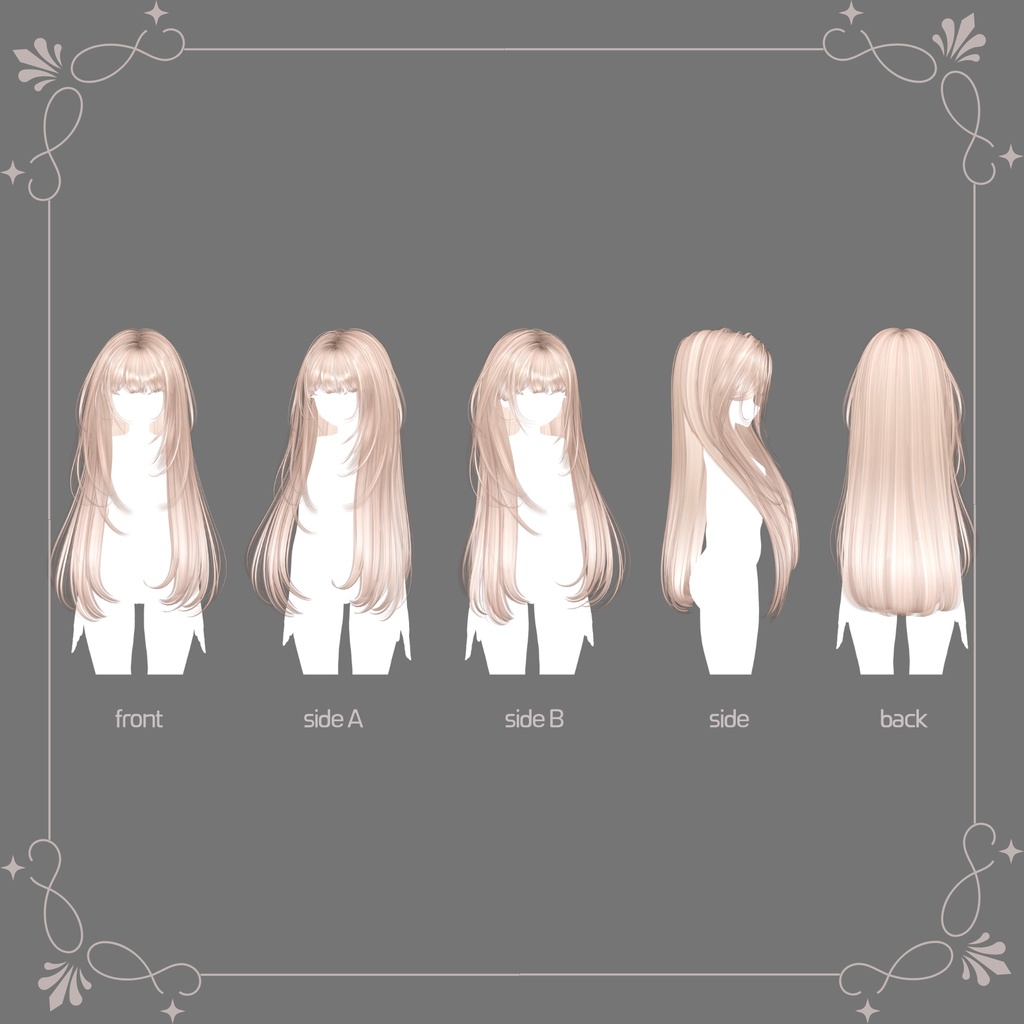 [3D Alpha hair] Long Layerd HAIR 缩略图 7