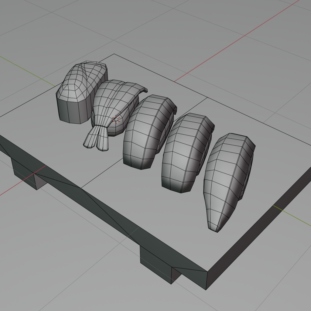 寿司セット【3Dモデル】
