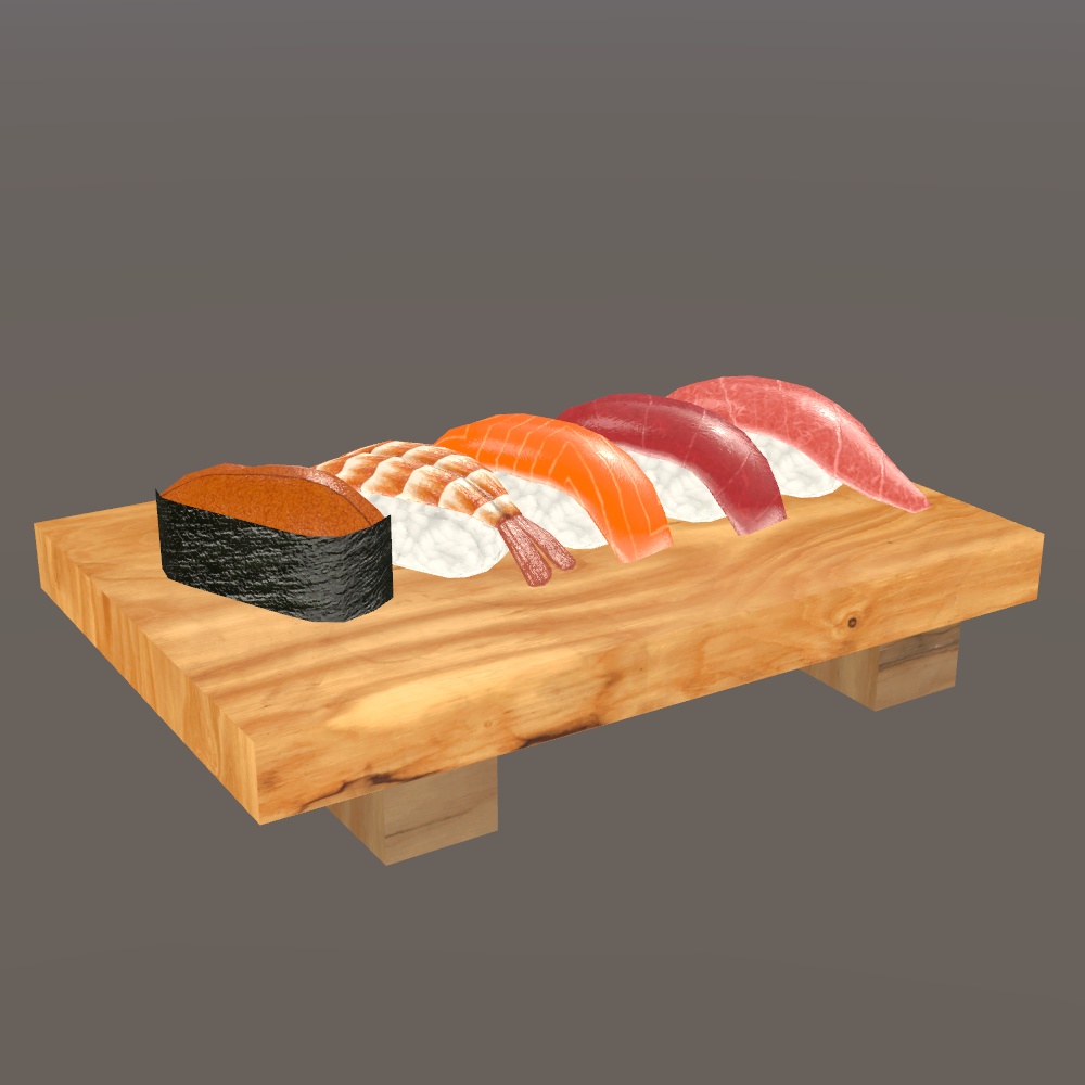 寿司セット【3Dモデル】
