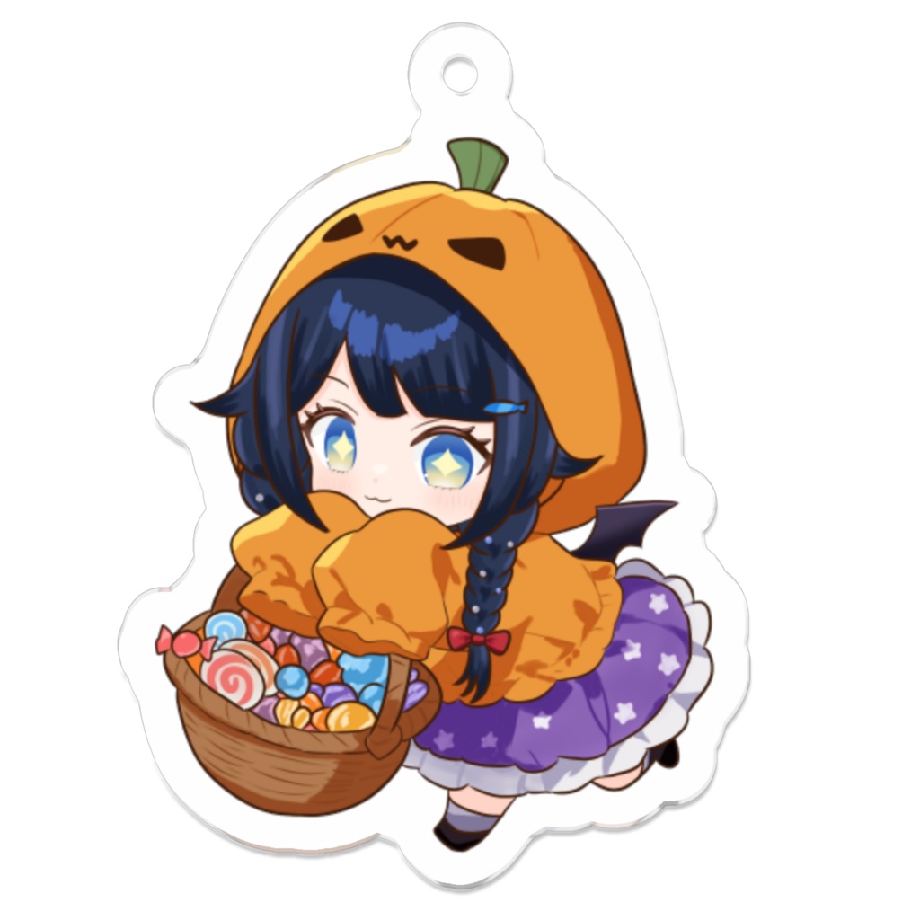 ハロウィンアクリルキーホルダー（かぼちゃ）
