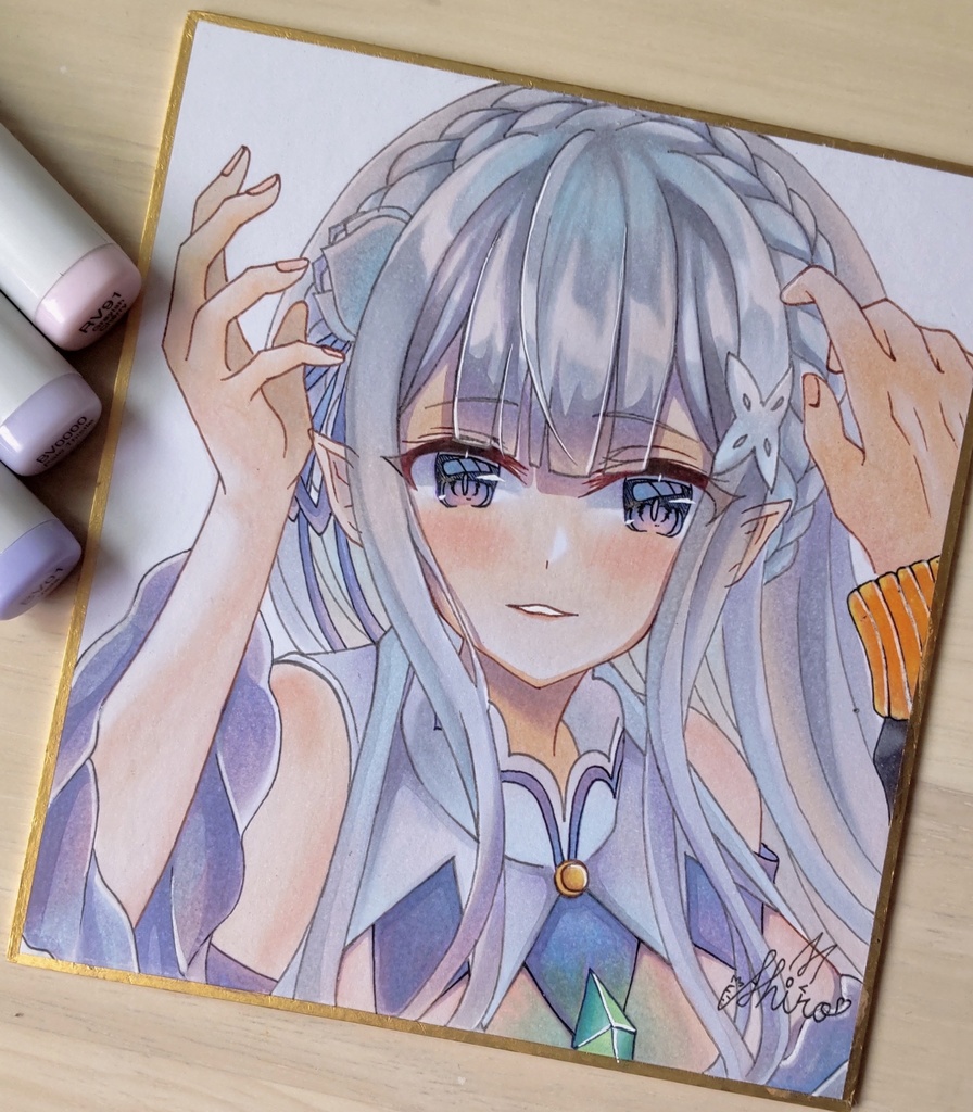 リゼロ エミリア 手描きイラスト White Rabbit Shop ໒ ゚ Booth リゼロ エミリア 手描きイラスト White Rabbit Shop ໒ ゚ Booth