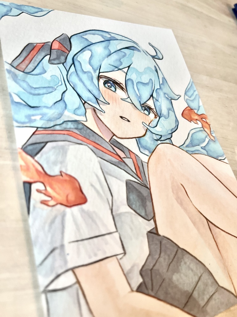 ボトルミク 手描きイラスト