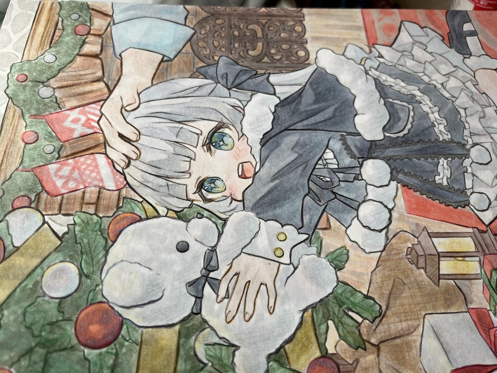 クリスマス オリジナル 手描きイラスト