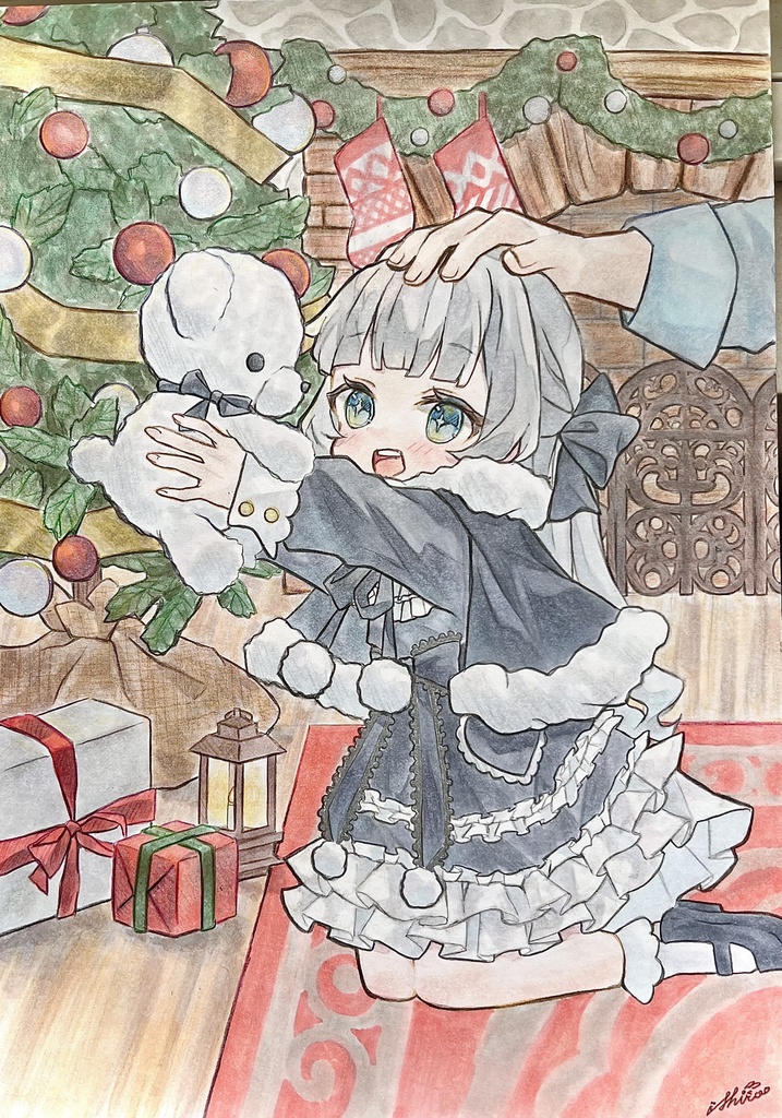 手描きイラスト オリジナル【クリスマス】 - メルカリ