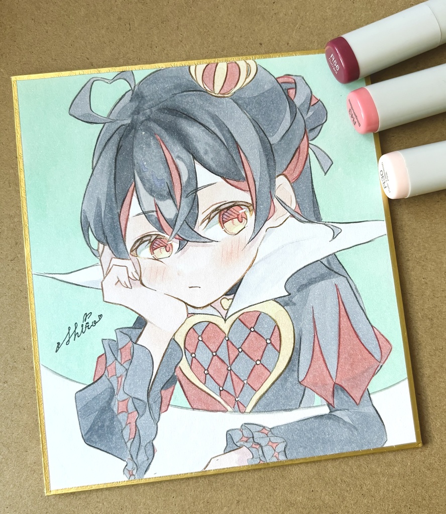 オリジナル ハートの女王 手描きイラスト