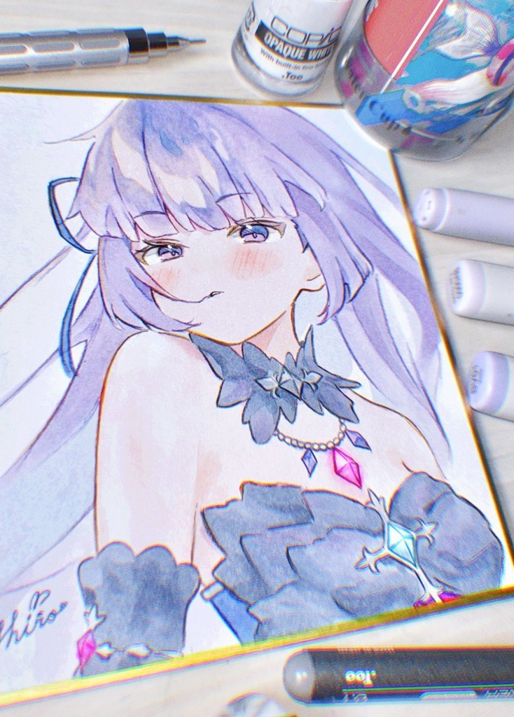 アイカツ 氷上スミレ 手描きイラスト