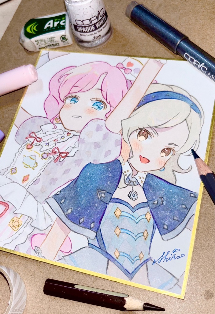 アイカツ まどりん 手描きイラスト