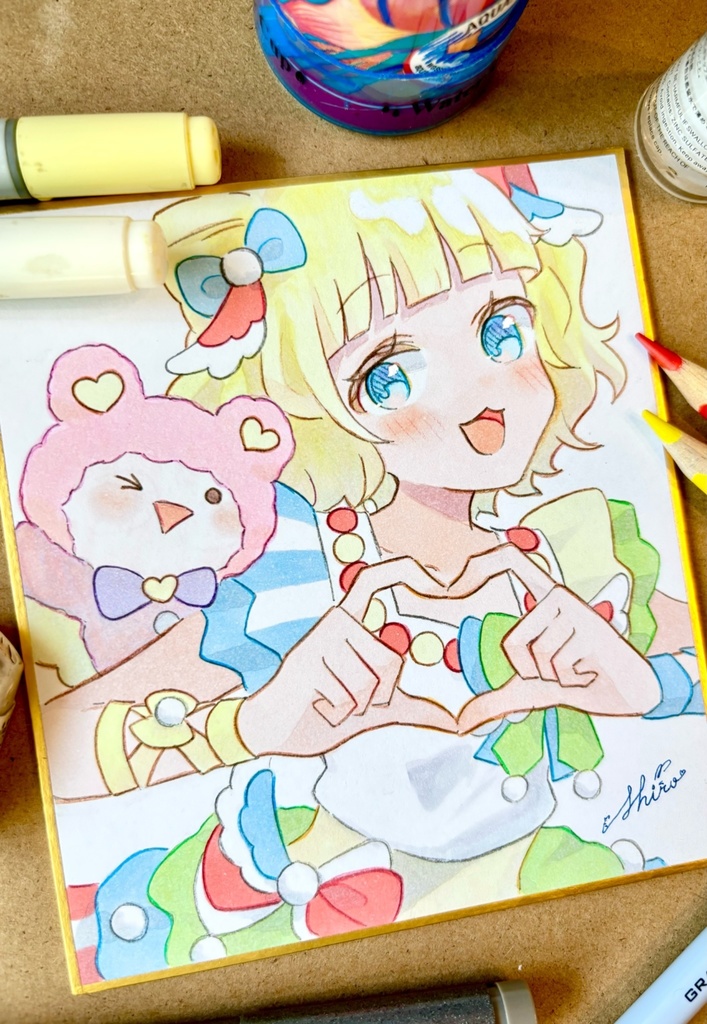 プリクラ みれぃ 手描きイラスト