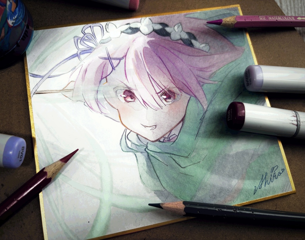 リゼロ ラム 手描きイラスト
