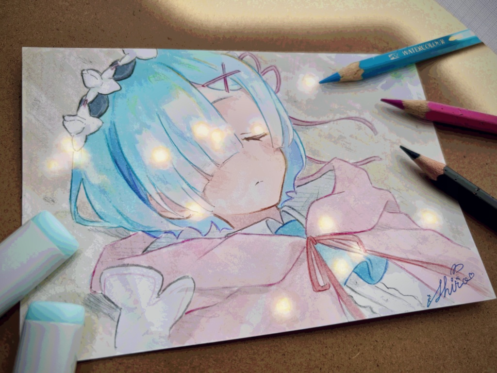 リゼロ レム 手描きイラスト