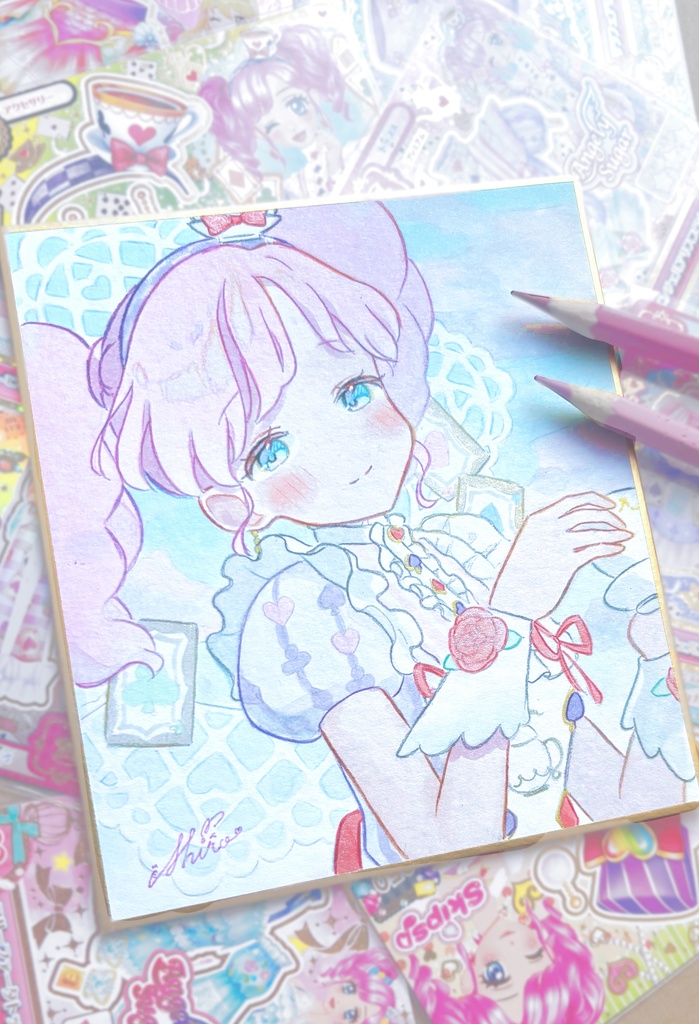 アイカツ まどか 手描きイラスト