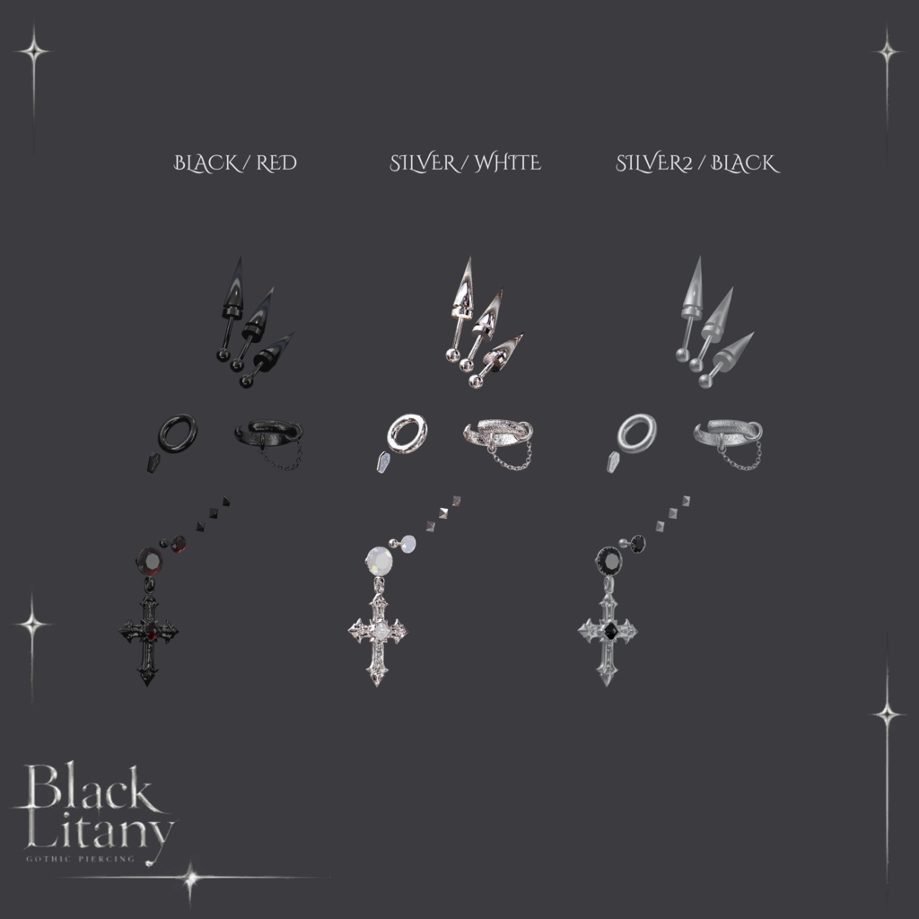 【5アバター対応】Black Litany #hiiiilash