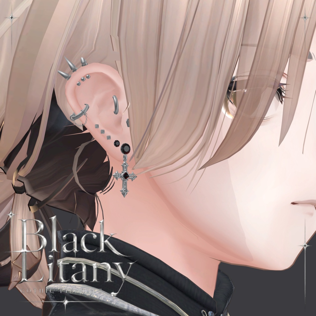 【5アバター対応】Black Litany #hiiiilash