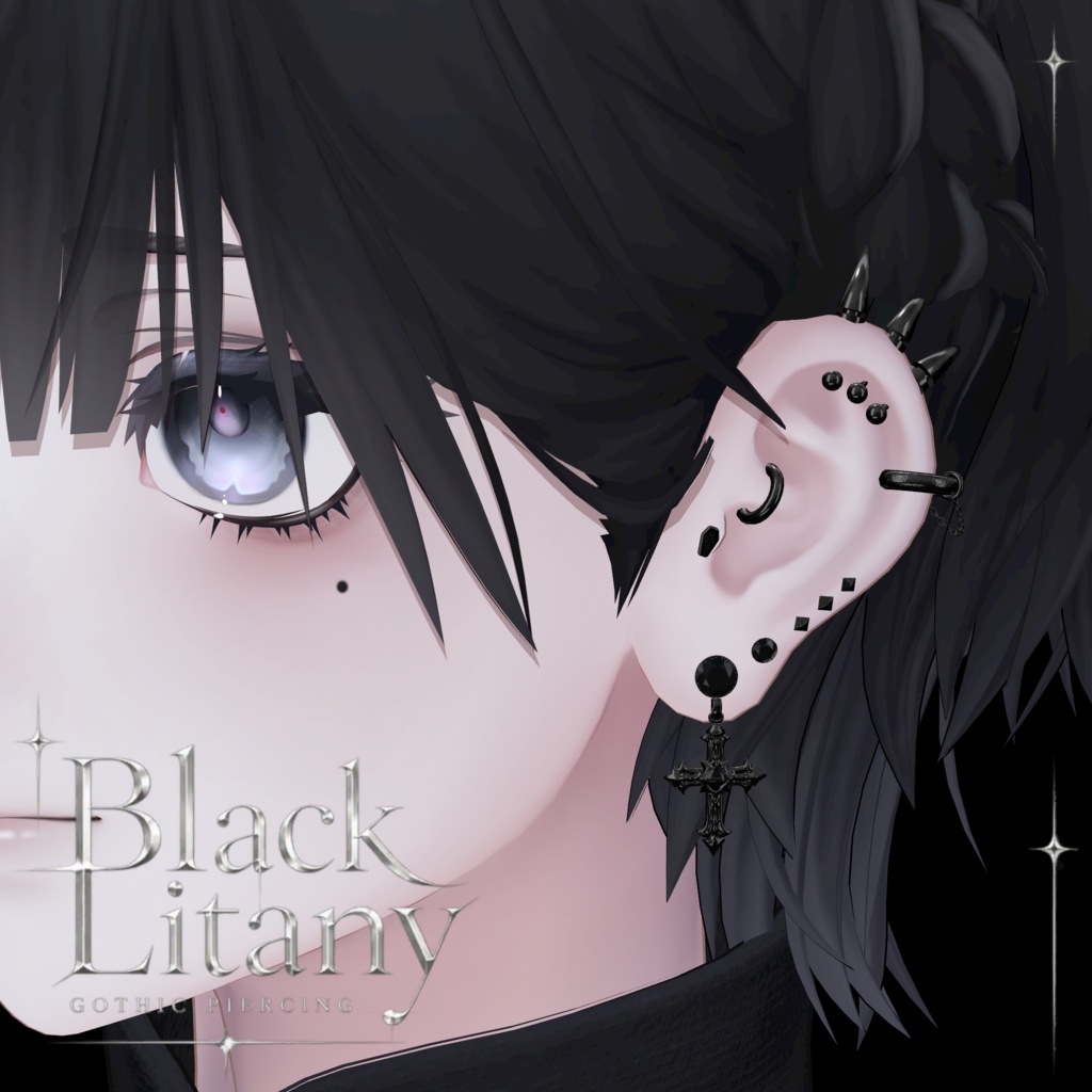 【5アバター対応】Black Litany #hiiiilash