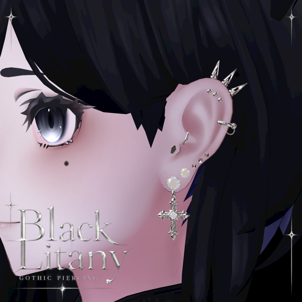 【5アバター対応】Black Litany #hiiiilash