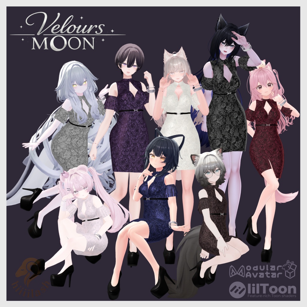 (3/6 販売開始予定)【8アバター対応】Velours Moon
